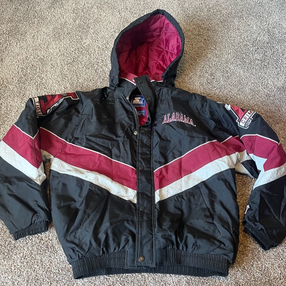 Vintage starter Alabama crimson roll tide full zip jacket men’s large - Picture 1 of 8